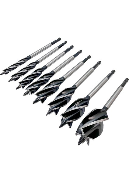 Ahşap Için 8 Parçalı Matkap Ucu, Yumuşak ve Sert Ahşap Için 4 Kanallı Matkap Ucu (Yurt Dışından) modelleri