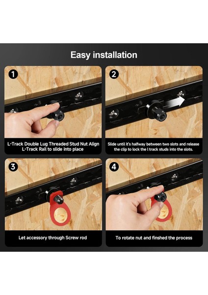8 Adet L-Track Çift Pabuçlu Dişli Saplama Somunu (Yurt Dışından) indirimleri