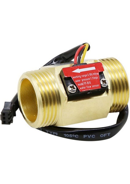 Su Akış Sensörü Hall Akış Ölçer 1 Inç Harici Tel Bakır (Yurt Dışından)