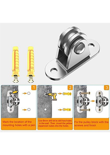 Paslanmaz Çelik Kasnak Bloğu, Küçük Kasnak Bloğu Sessiz Kasnak, 8 Adet (Yurt Dışından) fırsatları