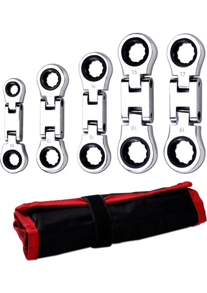 5 Parçalı Stubby Flex-Çıtçıtlı Anahtar Seti Metrik Kombinasyon (Yurt Dışından)