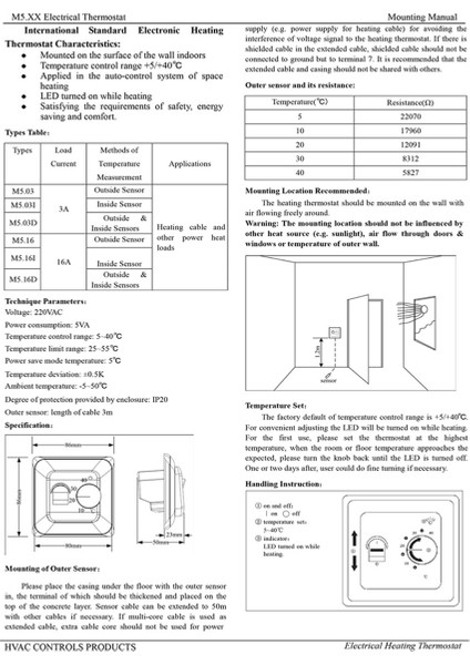 Mekanik Termostat Uzaktan Yerden Isıtma Regülatörü (Yurt Dışından) indirimleri