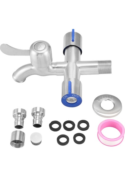 Üç Yollu Musluk Lavabo Musluğu Çamaşır Makinesi 2 Yollu Açı Vanası Bantlı (Yurt Dışından) modelleri