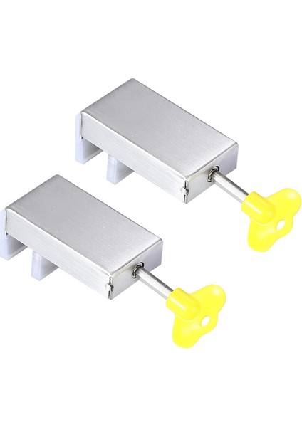 2 Adet Ayarlanabilir Pencere Güvenlik Kilitleri Sürgülü Pencere Sınırlayıcıları (Yurt Dışından)