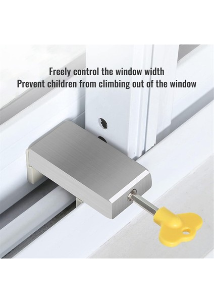 2 Adet Ayarlanabilir Pencere Güvenlik Kilitleri Sürgülü Pencere Sınırlayıcıları (Yurt Dışından) fırsatları
