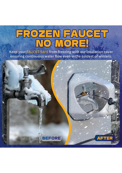 Kış Donma Koruması Için 2'li Paket Dış Mekan Musluk Kılıfları (Yurt Dışından) modelleri