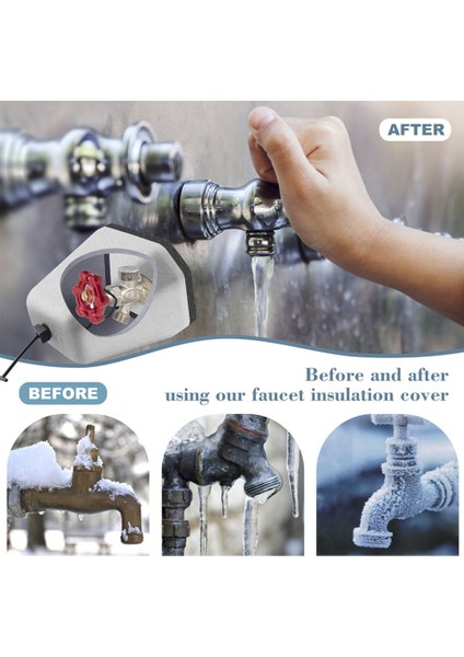 Kış Donma Koruması Için 2'li Paket Dış Mekan Musluk Kılıfları (Yurt Dışından) indirimleri