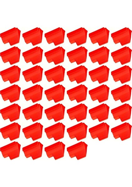 40 Adet Manyetik Anahtar Düzenleyici Sağlam Alet Depolama Rafı Kırmızı (Yurt Dışından)