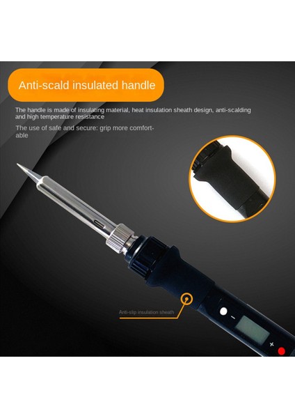 Ayarlanabilir Sıcaklık Lehimleme Demiri LCD Kaynak Aleti Ab Fişi Kırmızı (Yurt Dışından) fiyatları