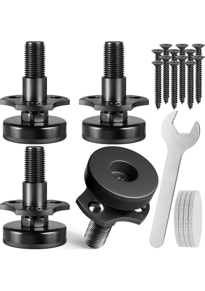 Ayarlanabilir Dengeleme Ayakları 38 Inç-16 Dişli T-Somun Takımı 4'lü Paket (Yurt Dışından)
