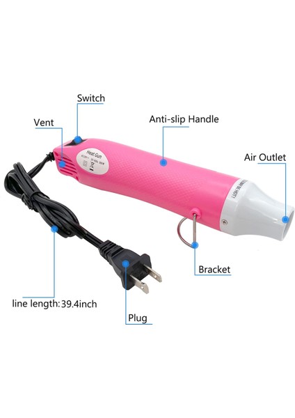Taşınabilir Sıcak Hava Makinesi Mini Sıcak Hava Makinesi Abd Fişi Pembe (Yurt Dışından) fırsatları