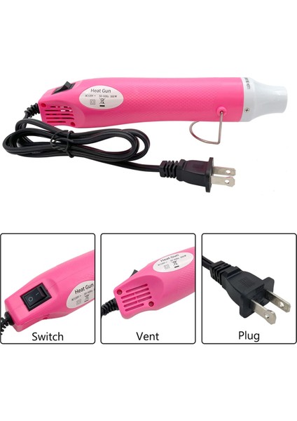 Taşınabilir Sıcak Hava Makinesi Mini Sıcak Hava Makinesi Abd Fişi Pembe (Yurt Dışından) indirimleri
