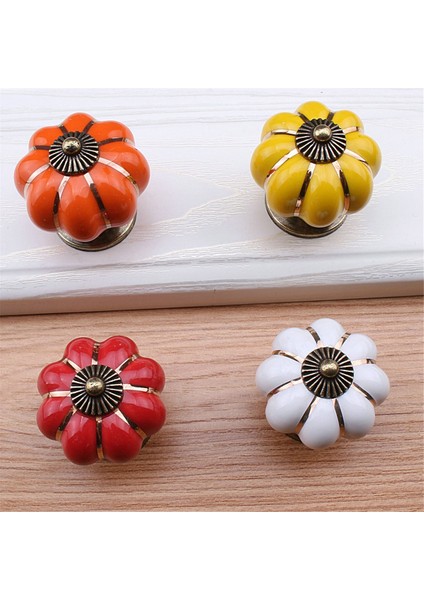 8 Adet Balkabağı Seramik Kulplar 38MM Çekmece Kulpları Dolap Kapı Kulpları (Yurt Dışından) fiyatları