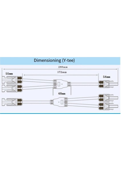 Power Solar Konnektör Y-Dal Kablosu Solar Kablo Paralel Adaptörü (Yurt Dışından) fırsatları