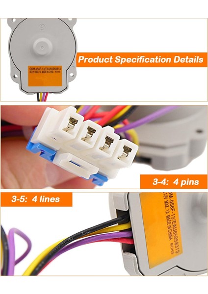 EAU65058313 Buzdolabı Buharlaştırıcı Fan Motoruna Uygun (Yurt Dışından) modelleri