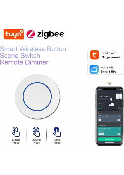 Tuya Zigbee Düğme Kablosuz Akıllı Sahne Anahtarı (Yurt Dışından) modelleri