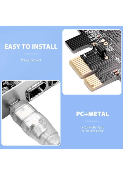 Pcı Express X1 Pcı-E Firewire 1394A IEEE1394 Denetleyici Kartı 3 Port (Yurt Dışından) modelleri