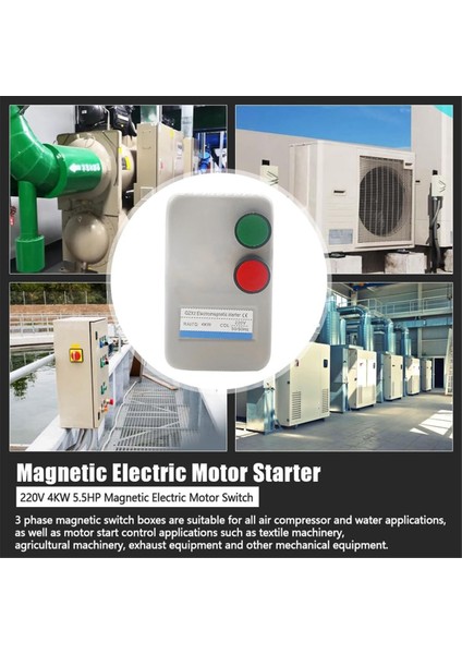 220V 4kw 5.5hp 3 Fazlı Veya Tek Fazlı Manyetik Şalter Motoru (Yurt Dışından) fiyatları