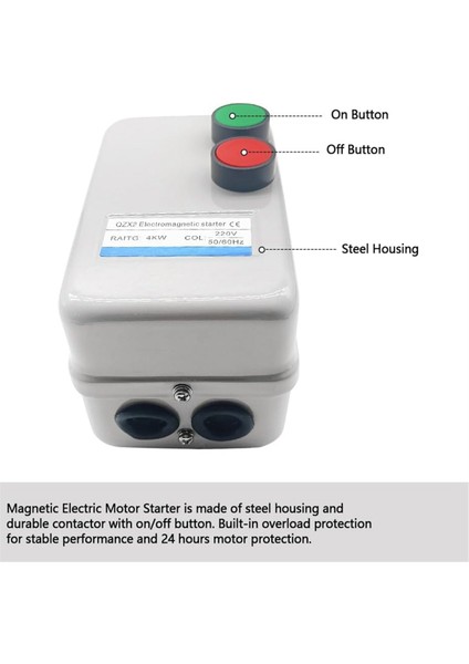 220V 4kw 5.5hp 3 Fazlı Veya Tek Fazlı Manyetik Şalter Motoru (Yurt Dışından) modelleri