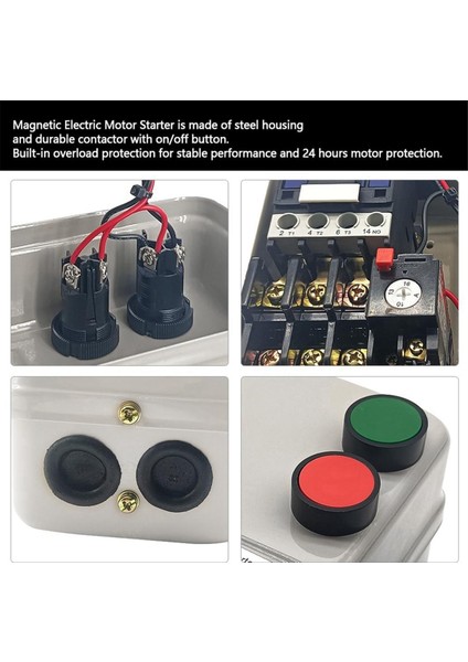 220V 4kw 5.5hp 3 Fazlı Veya Tek Fazlı Manyetik Şalter Motoru (Yurt Dışından) fırsatları