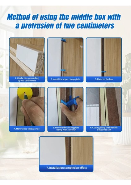 Gardırop Kapatma Tahtası Klipsi Ahşap Işleme 16-18MM Alet Işaretleme Fikstürü (Yurt Dışından) fırsatları