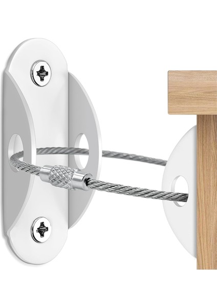 Mobilya Ankrajları 6'lı Paket Beyaz (Yurt Dışından) fiyatları