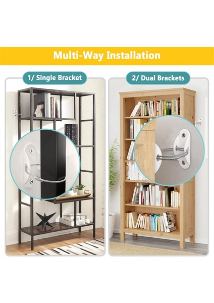 Mobilya Ankrajları 6'lı Paket Beyaz (Yurt Dışından) indirimleri