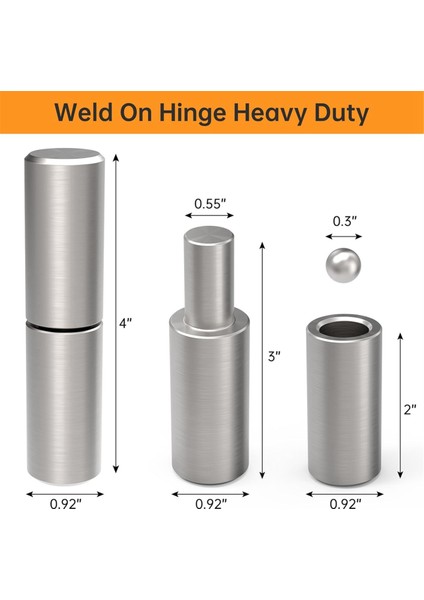 Kaynaklanabilir Varil Menteşeleri 4 Inç 4⅛ x 1 Inç Ağır Hizmet Tipi Kapı Menteşeleri (Yurt Dışından) indirimleri