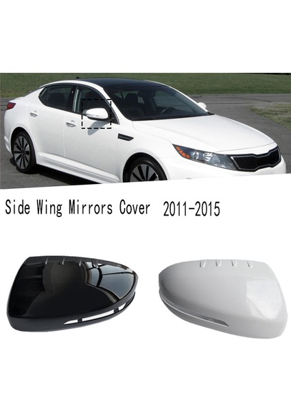 Beyaz Araba Dikiz Aynası Kapağı Yan Kanat Aynaları Kapağı K5 Için (Yurt Dışından)