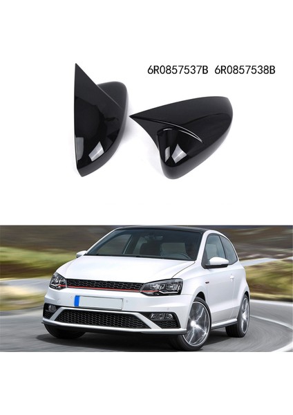 Mk5 2009 - 2017 Için Yan Kanat Ayna Kapağı Kapakları Öküz Boynuzu Stili (Yurt Dışından)
