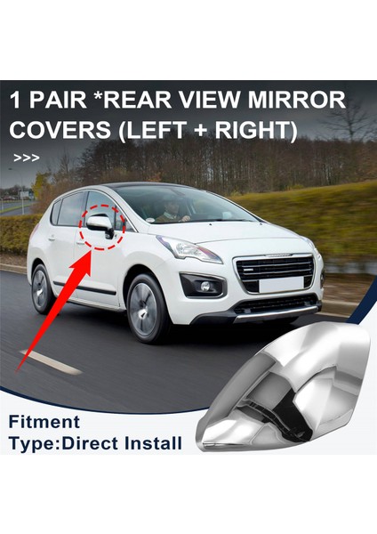 Yan Aynalar Parlak Çiftler Kapak Aksesuarları (Yurt Dışından) fırsatları