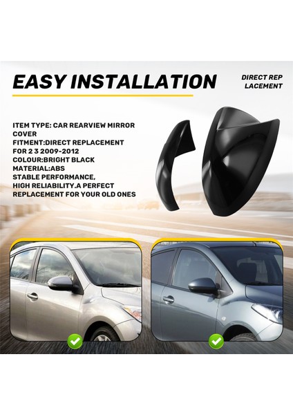 Araba Dikiz Aynası Kapağı Kapı Aynası Kabuğu (Yurt Dışından) fırsatları