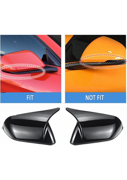 15-22 Için Parlak Siyah Yan Kapı Dikiz Aynası Kapağı (Yurt Dışından) fırsatları