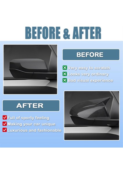 Karbon Fiber Için Dikiz Aynası Kapağı Döşemesi (Yurt Dışından) indirimleri