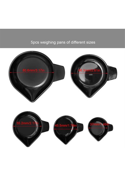 5 Boyutlu Tartım Tozu Kapları Dar Ağızlı Plastik Tartım Kapları (Yurt Dışından) fiyatları