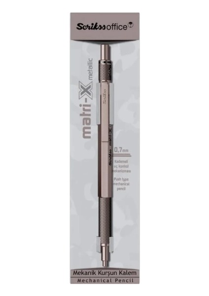 Matri-X Versatil 0.7 mm Metalik Gri Şeffaf Ambalaj 5550