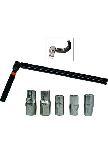 5 Soket ve 1 Mandrenli Musluklu Soket Anahtarı, B (Yurt Dışından) fiyatları