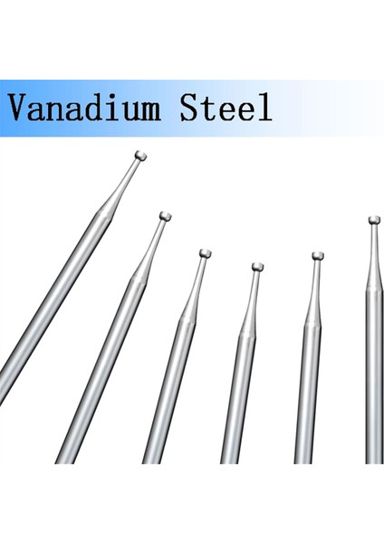 6 Adet 1.2mm Yuvarlak Bardak Freze - 3/32 Inç Saplı Tel Yuvarlatma Uçları (Yurt Dışından) indirimleri