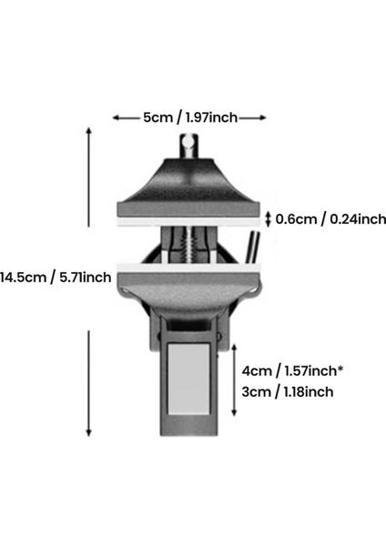 50MM Çok Amaçlı Mini Tezgah Amaçlı Masa Kelepçeli Mengene (Yurt Dışından) indirimleri