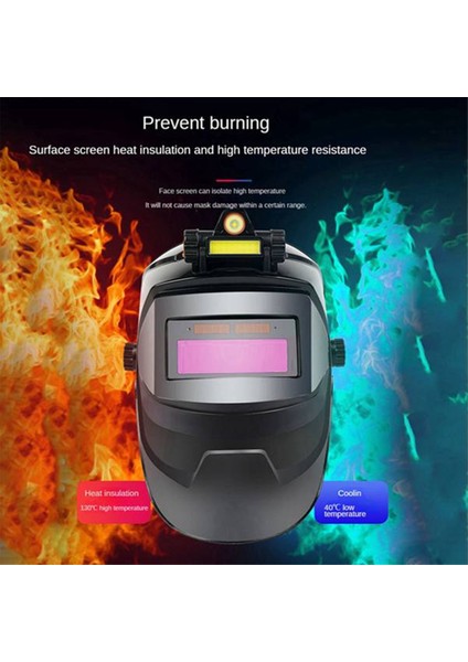 Akıllı Otomatik Işık Değişimi Maskesi Işık Lambası Kaynak Maskesi (Yurt Dışından)