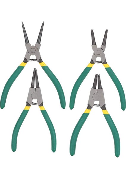 4 Parçalı Segman Pensesi Seti, Çentikli Daire Pensesi Dahil (Yurt Dışından)