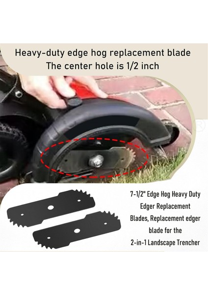 5 Adet 7-1/2 Inç Edge Hog Ağır Hizmet Tipi Kenar Kesme Bıçağı Siyah (Yurt Dışından) fiyatları