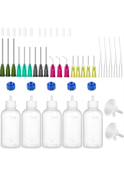 50ML Yapıştırıcı Hassas Uç Aplikatör Şişesi Set 2 (Yurt Dışından)