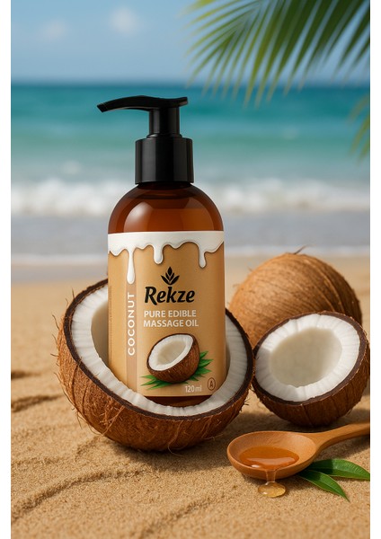 Masaj Yağı 2 Adet Hindistan Cevizi Aromalı Yenilir 120 ml