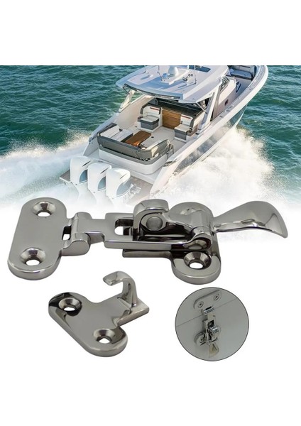 Marine Latch 316 Paslanmaz Çelik Kilitlenebilir Mandal Kelepçesi Mandalı (Yurt Dışından) indirimleri
