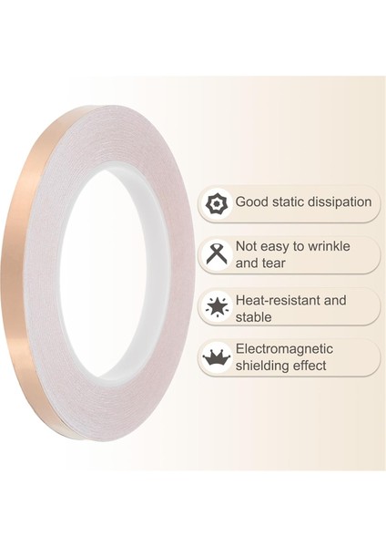 36 Yard 38 Inç Bakır Folyo Bant 3 Rulo Bakır Bant Tek Taraflı (Yurt Dışından) fırsatları