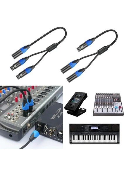 50CM Xlr Ayırıcı Kablo Amplifikatör Mikseri Fmm Için (Yurt Dışından) fiyatları