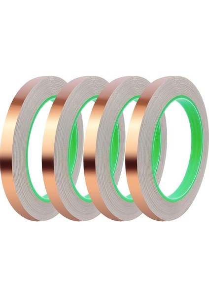 4 Adet Bakır Folyo Bant 12 Inç x 66 Ft Bakır Bant (Yurt Dışından)