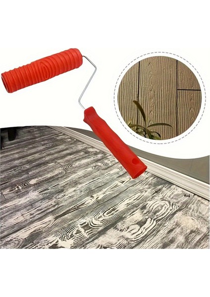 Kauçuk Taklit Ahşap Desenli Boya Rulosu (Yurt Dışından) indirimleri