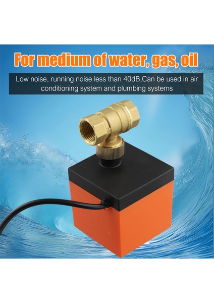 Ac 220V Elektrikli Dişli Küresel Vana 2 Yollu 3 Kablolu Solenoid Su Vanası (Yurt Dışından) indirimleri